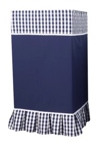Design Safe Cover Cover Home Shelf Cover Cover Checkered Fabric Bookshelf Dust Cover Audio Cover Cover SPS002 front view